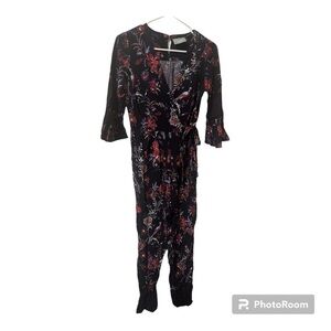 Maeve Anthropologie Floral Jumpsuit